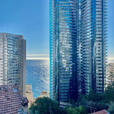 Luxurious Flat At 5 Min By Walk To Monaco, Free Parking And Sea View Lejlighed